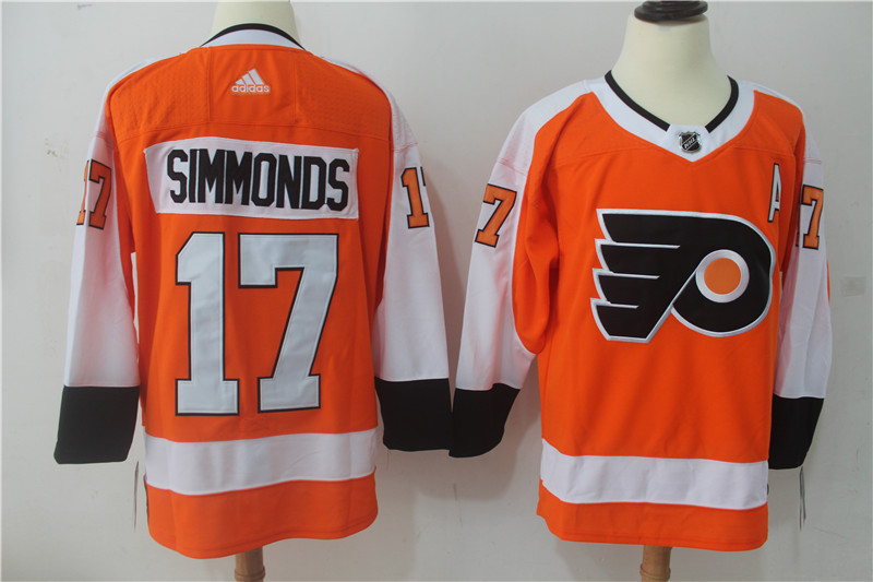 Adidas NHL Philadelphia Flyers #17 Simmonds Orange Jersey