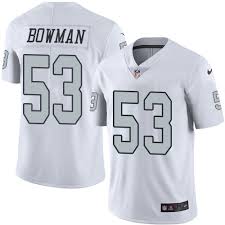 NFL Oakland Raiders #53 Bowman White Vapor Limited Jersey.jpeg