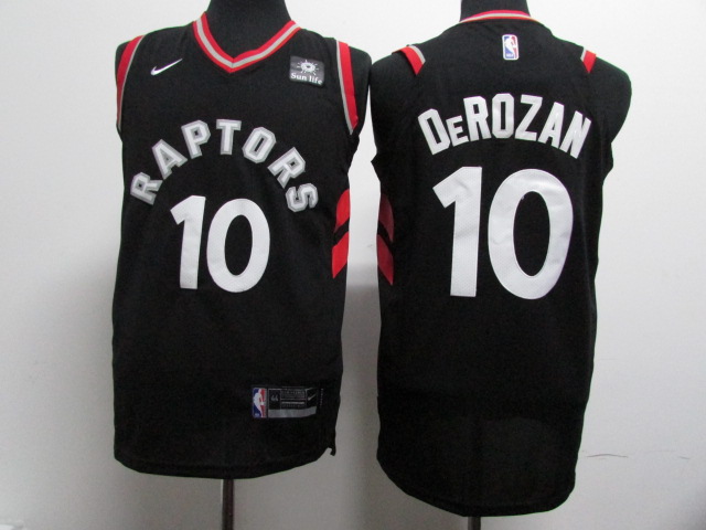 Nike NBA Toronto Raptors #10 DeRozan Black Jersey