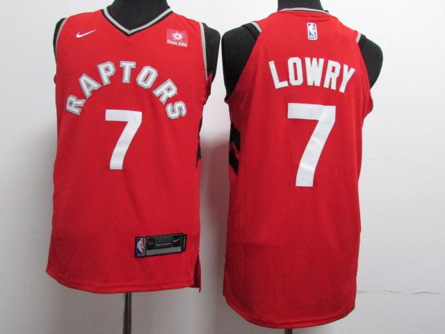 Nike NBA Toronto Raptors #7 Lowry Red Jersey