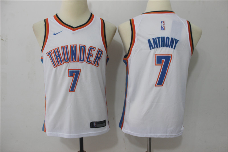 Kids NBA Oklahoma City Thunder #7 Anthony White Jersey