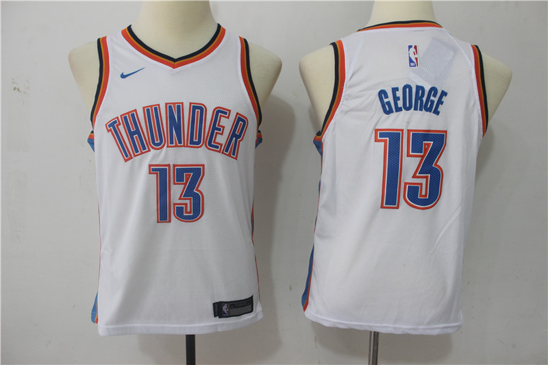 Kids NBA Oklahoma City Thunder #13 George White Jersey
