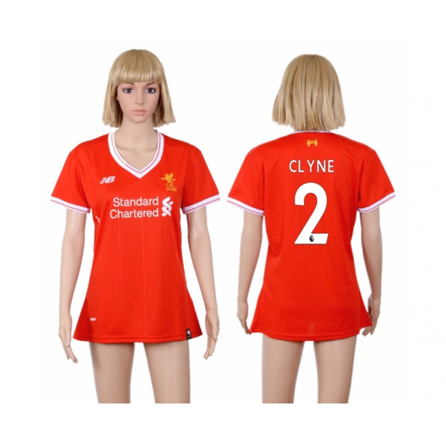 2017 Soccer Liverpool #2 Clyne Home Women Jersey