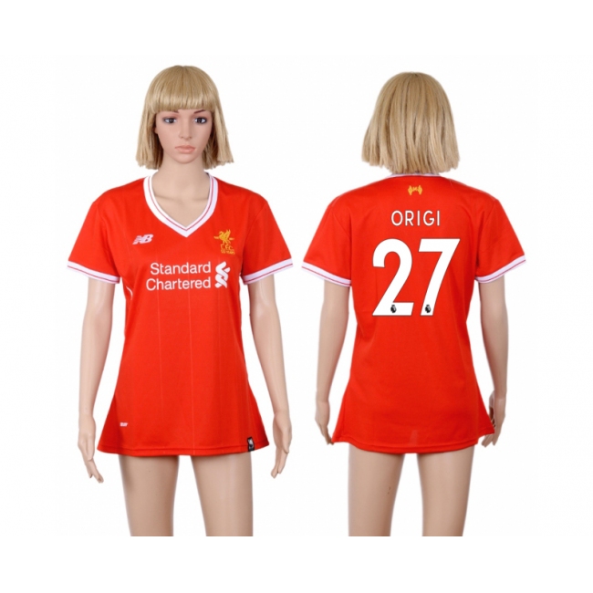 2017 Soccer Liverpool #30 Origi Home Women Jersey