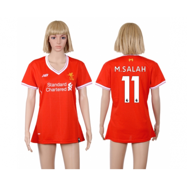 2017 Soccer Liverpool #11 M.Salah Home Women Jersey