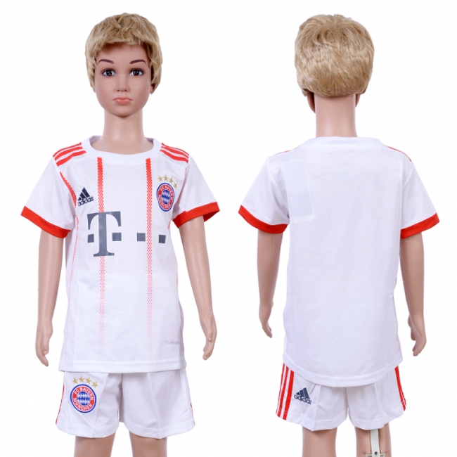 2017 Soccer Bayern Munich Blank Away Kids Jersey