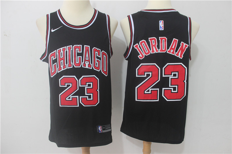 Nike NBA Chicago Bulls #23 Jordan Black Jersey