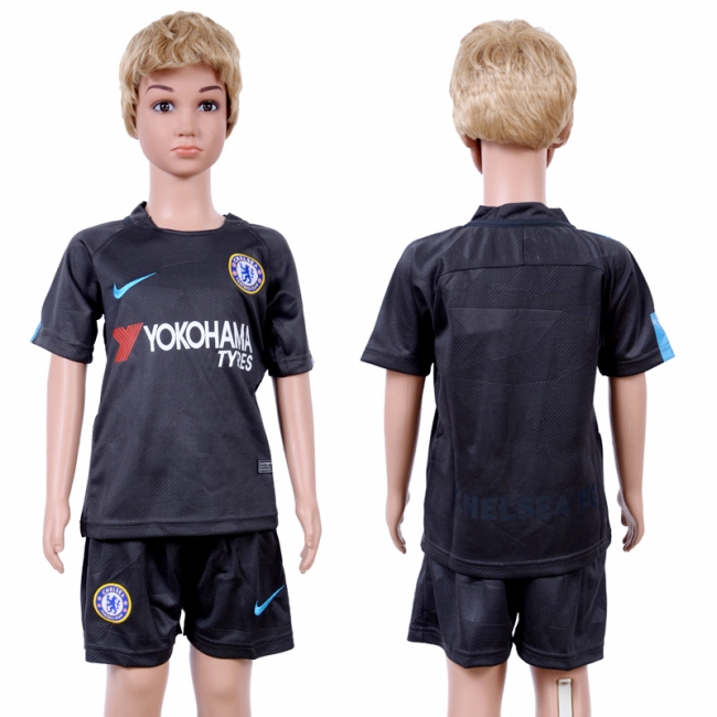 2017 Soccer Club Chelsea Blank Away  Kids Jersey