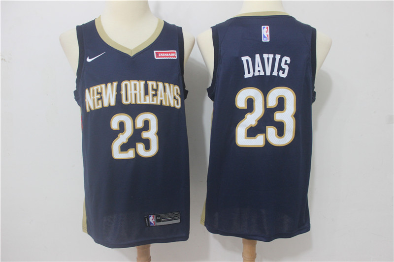 Nike NBA New Orleans Hornets #23 Davis Blue Jersey