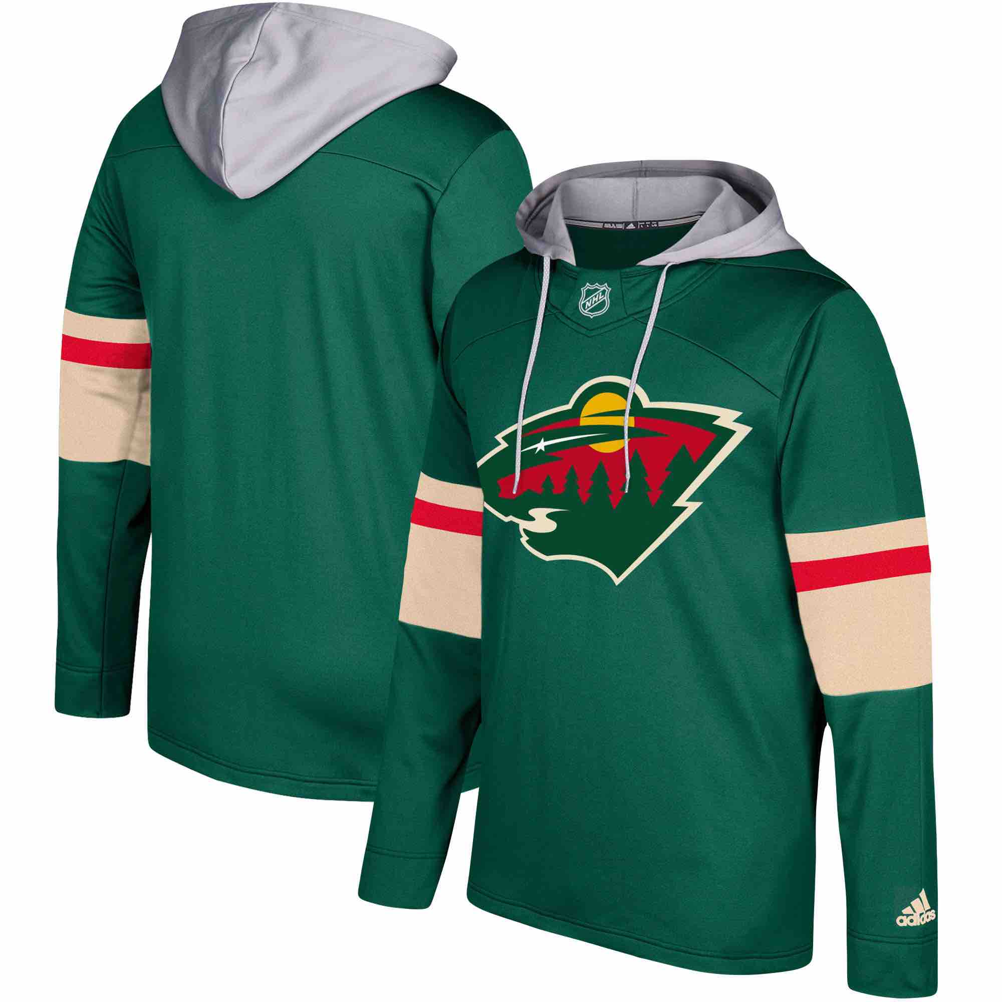 NHL Minnesota Wild Green Personalized Hoodie