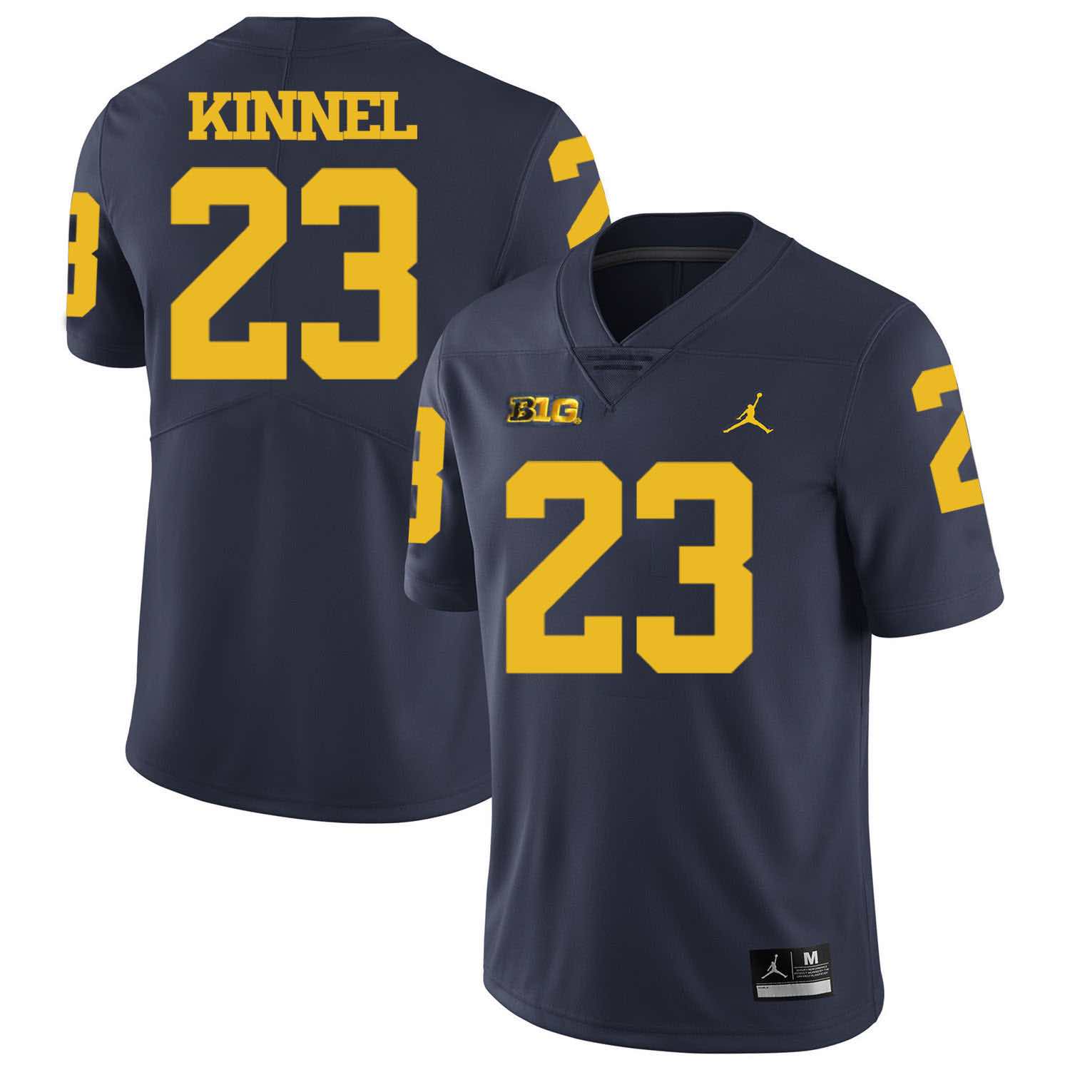 NCAA Michigan Wolverines #23 Kinnel D.Blue Football Jersey