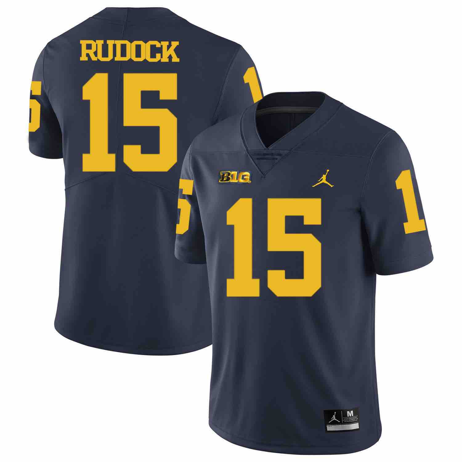 NCAA Michigan Wolverines #15 Rudock D.Blue Football Jersey