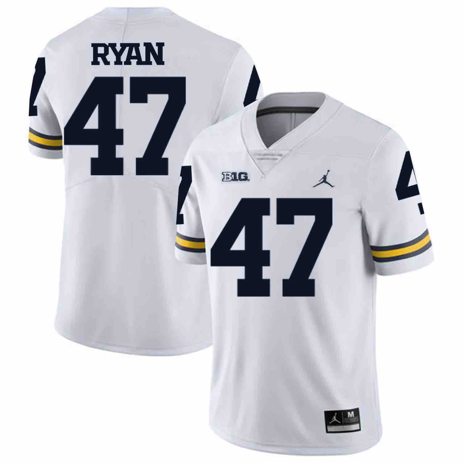 NCAA Michigan Wolverines #47 Ryan White Football Jersey