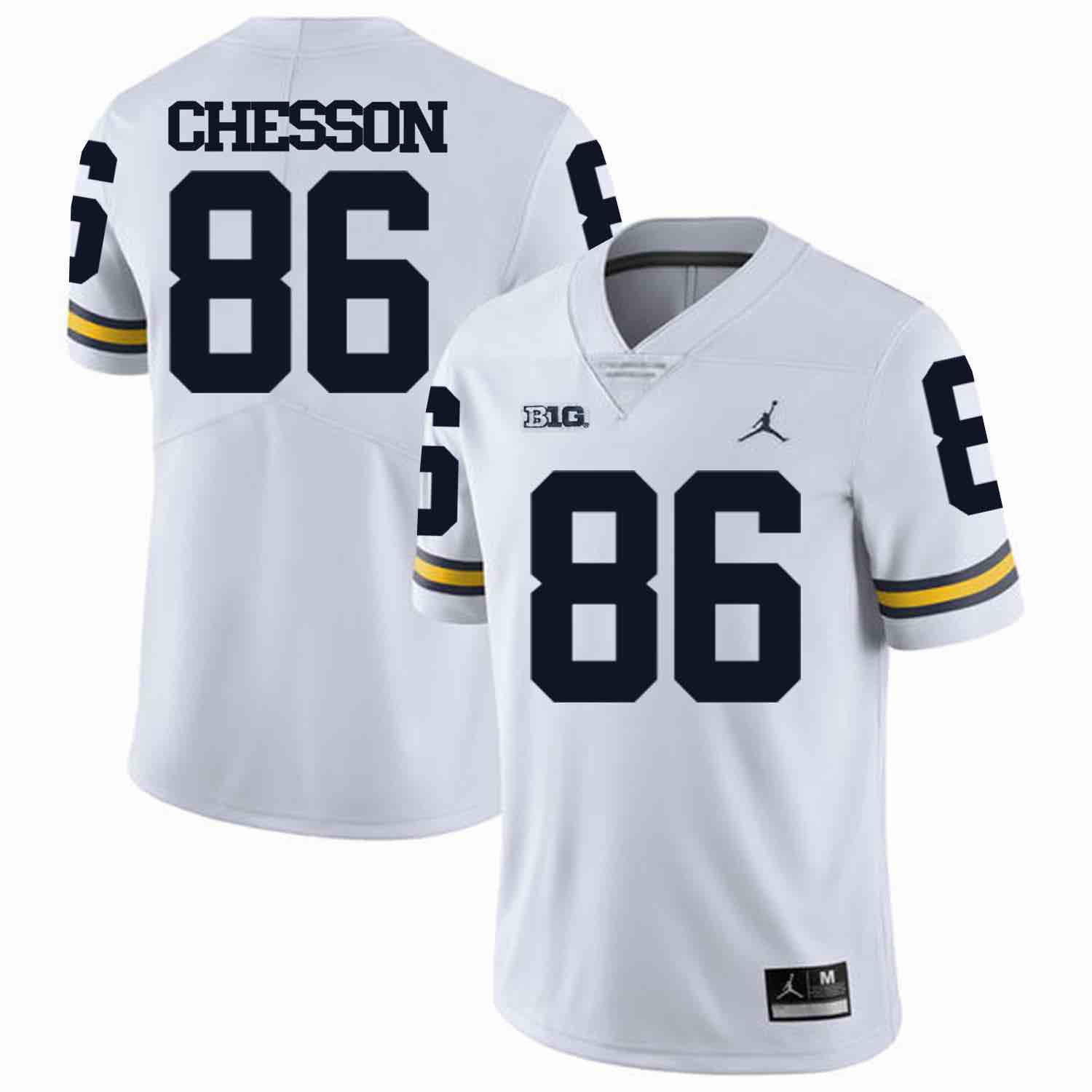 NCAA Michigan Wolverines #86 Chesson White Football Jersey