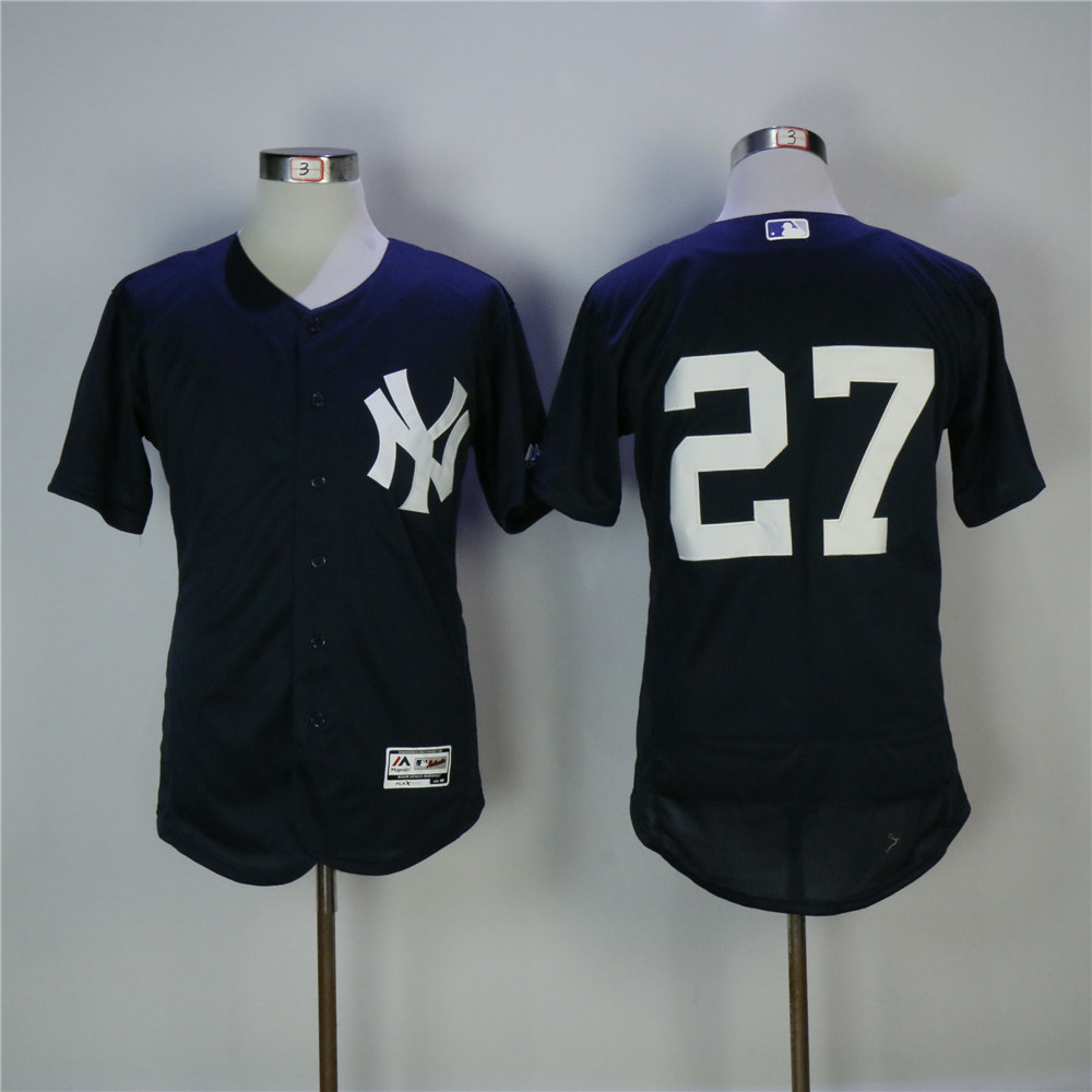 MLB New York Yankees #27 Stanton D.Blue Elite Jersey