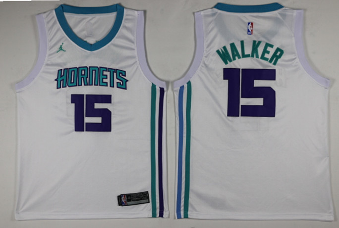 Nike NBA New Orleans Hornets #15 Walker White New Jersey