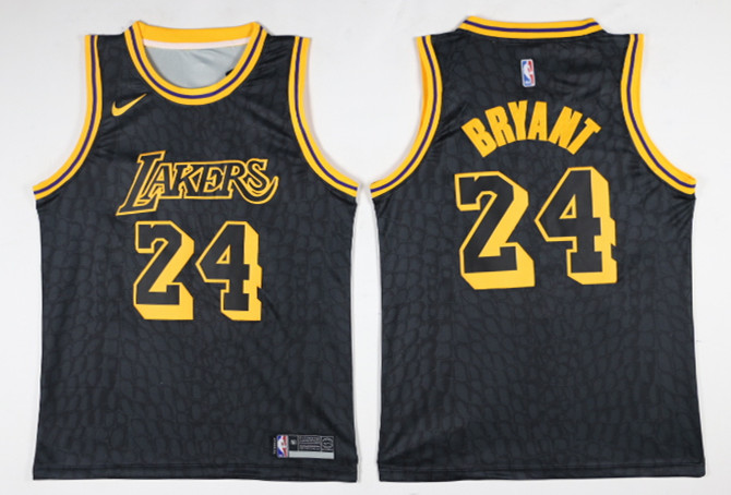 Nike NBA Los Angeles Lakers #24 Bryant Black New Jersey