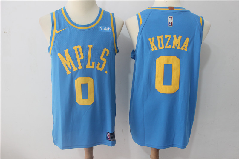 Nike NBA Los Angeles Lakers #0 Kuzma Blue Jersey