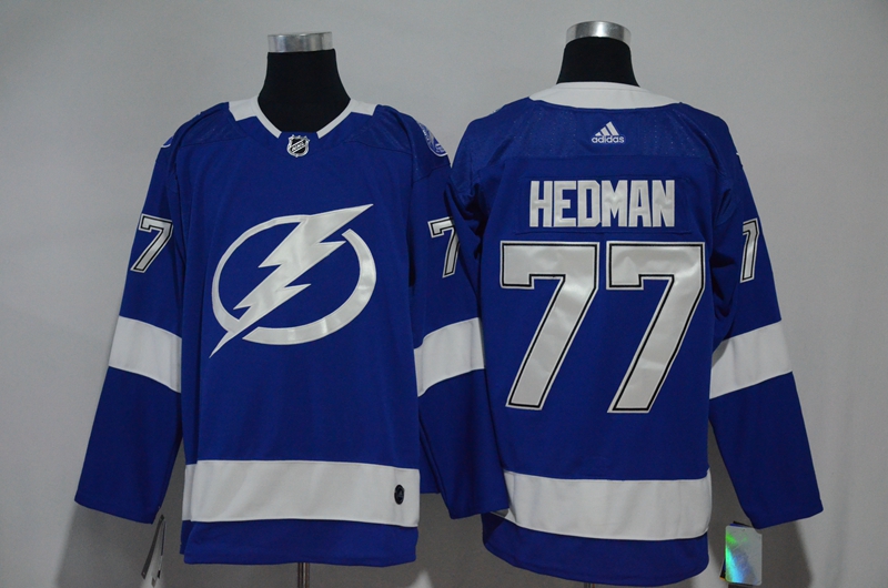 Adidas NHL Tampa Bay Lightning #77 Hedman Blue Jersey 