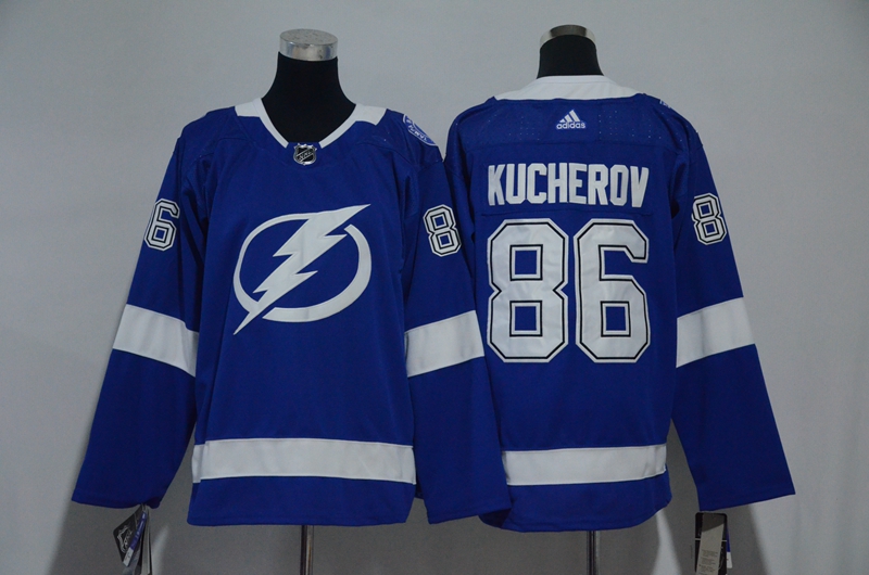 Kids NHL Tampa Bay Lightning #86 Kucherov Blue Jersey