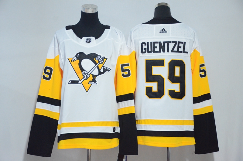 Womens NHL Pittsburgh Penguins #59 Guentzel White Jersey