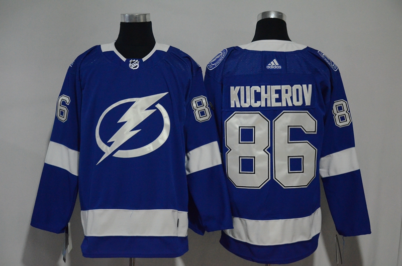 Adidas NHL Tampa Bay Lightning #86 Kucherov Blue Jersey 