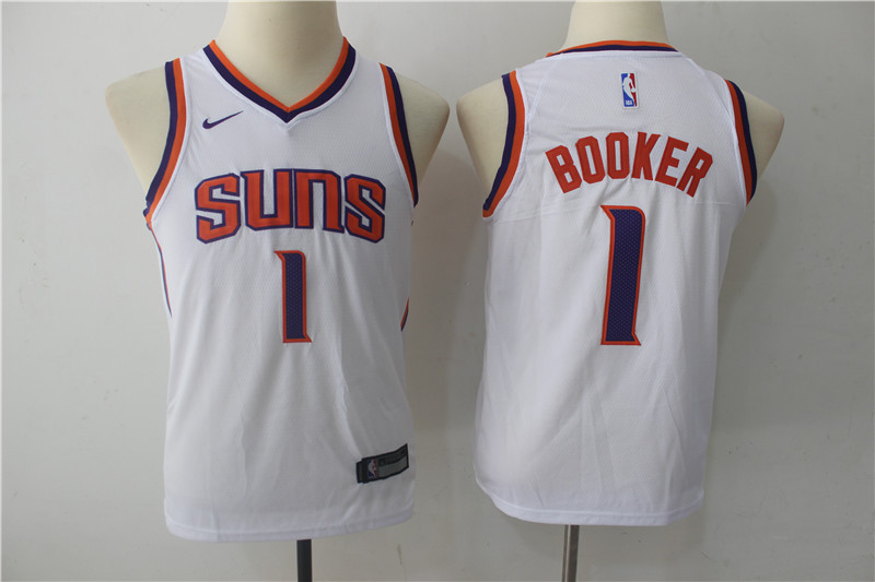 Kids NBA Phoenix Suns #1 Booker White Jersey