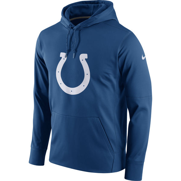 Mens Indianapolis Colts Nike Royal Circuit Logo Essential Performance Pullover Hoodie