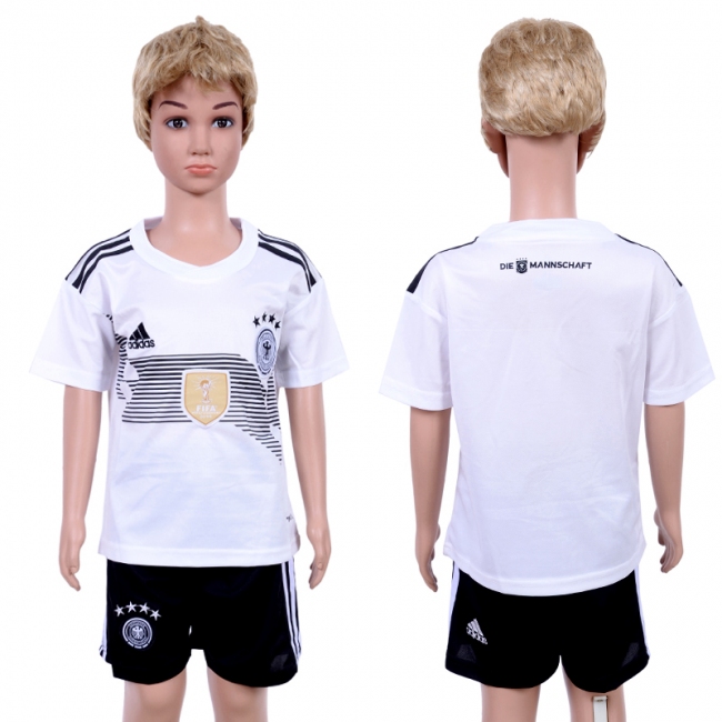 2018 World Cup German Soccer Home Kids Jersey Suit