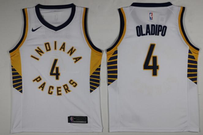 NBA Indiana Pacers #4 Oladipo White Nike Jersey