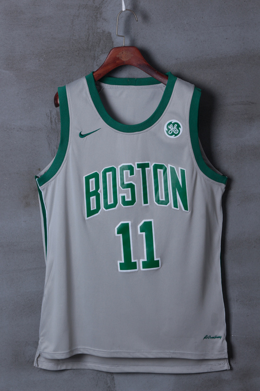 Nike NBA Boston Celtics #11 Irving Grey CIty Jersey