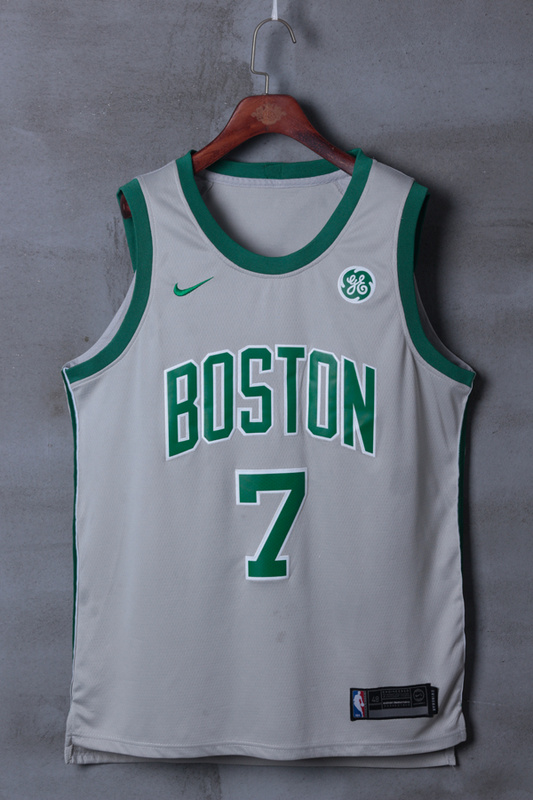 Nike NBA Boston Celtics #7 Brown Grey CIty Jersey