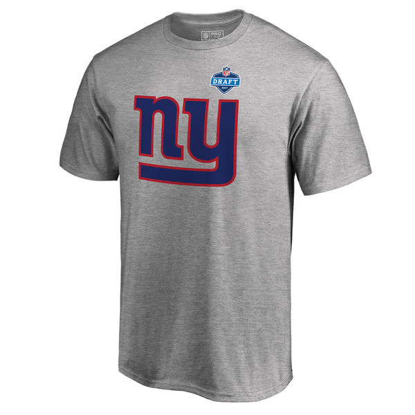 Mens New York Giants Pro Line by Fanatics Branded Heather Gray 2017 NFL Draft Athletic Heather T-Shirt