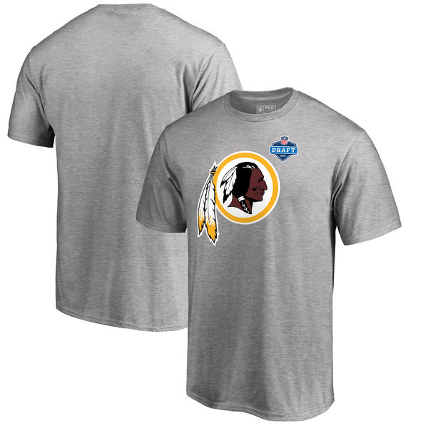 Mens Washington Redskins Pro Line by Fanatics Branded Heather Gray 2017 NFL Draft Athletic Heather T-Shirt