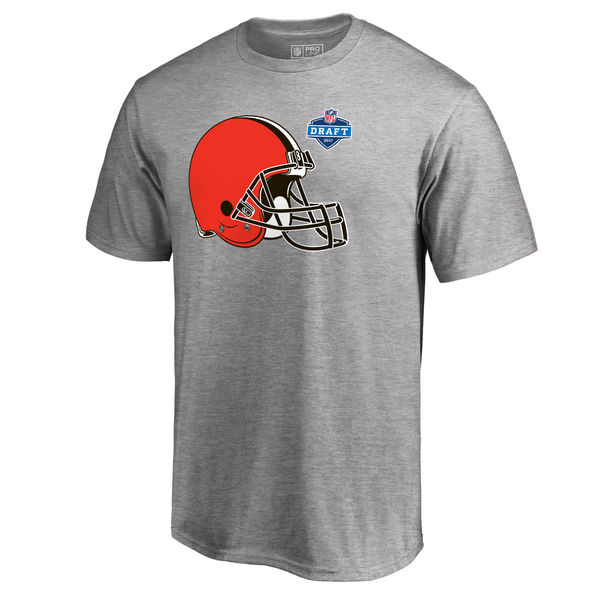Mens Cleveland Browns Pro Line by Fanatics Branded Heather Gray 2017 NFL Draft Athletic Heather T-Shirt