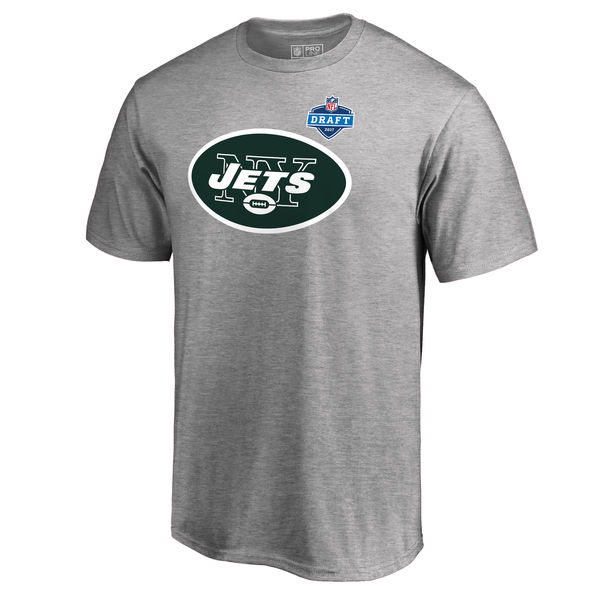 Mens New York Jets Pro Line by Fanatics Branded Heather Gray 2017 NFL Draft Athletic Heather T-Shirt