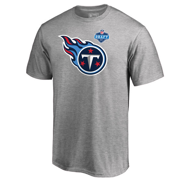 Mens Tennessee Titans Pro Line by Fanatics Branded Heather Gray 2017 NFL Draft Athletic Heather T-Shirt