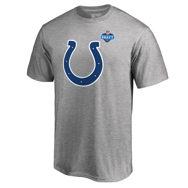Mens Indianapolis Colts Pro Line by Fanatics Branded Heather Gray 2017 NFL Draft Athletic Heather T-Shirt