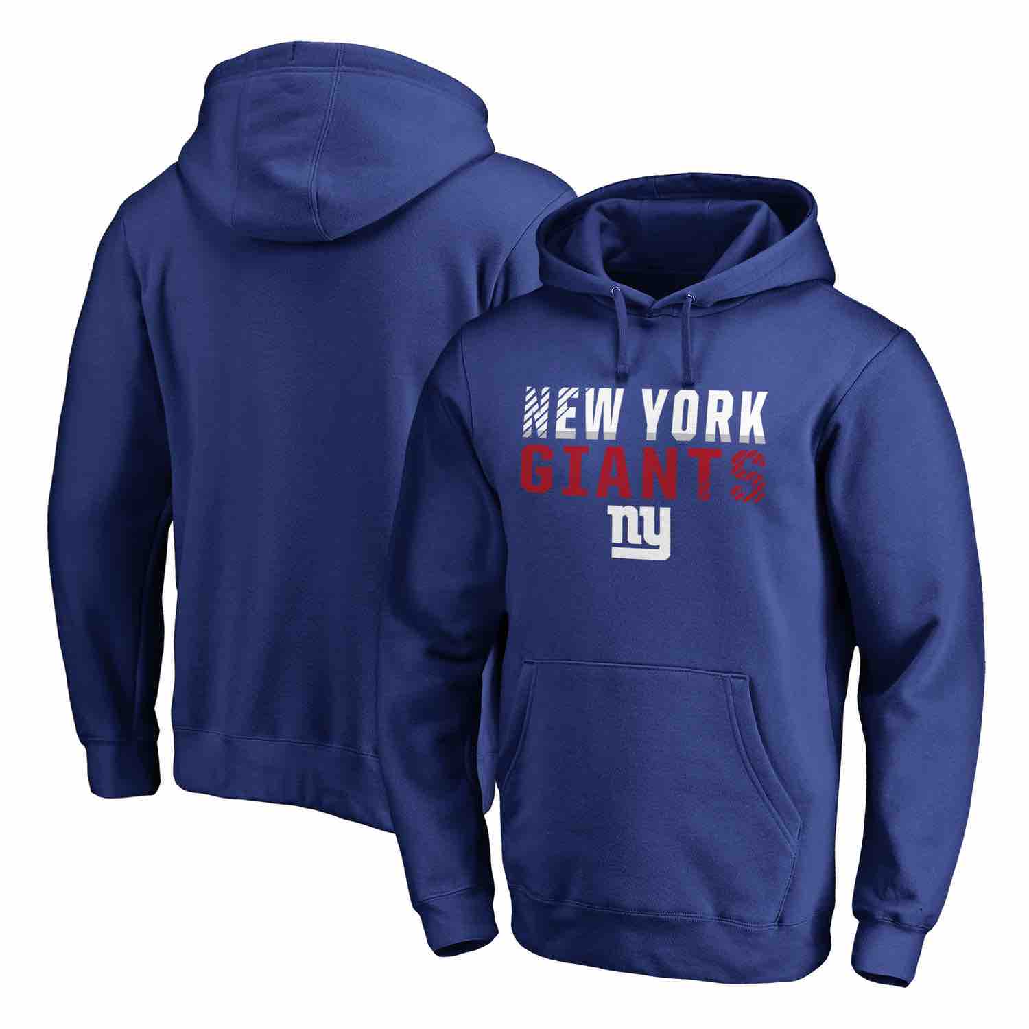Mens New York Giants NFL Pro Line by Fanatics Branded Royal Iconic Collection Fade Out Pullover Hoodie