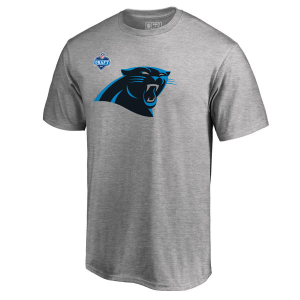 Mens Carolina Panthers Pro Line by Fanatics Branded Heather Gray 2017 NFL Draft Athletic Heather T-Shirt