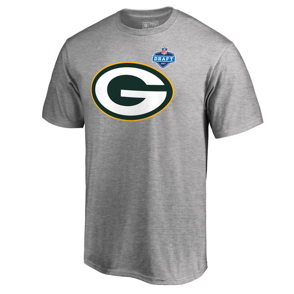 Mens Green Bay Packers Pro Line by Fanatics Branded Heather Gray 2017 NFL Draft Athletic Heather T-Shirt