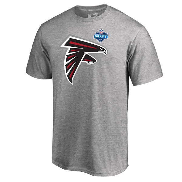 Mens Atlanta Falcons Pro Line by Fanatics Branded Heather Gray 2017 NFL Draft Athletic Heather T-Shirt