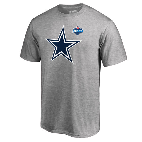 Mens Dallas Cowboys Pro Line by Fanatics Branded Heather Gray 2017 NFL Draft Athletic Heather T-Shirt