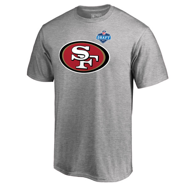 Mens San Francisco 49ers Pro Line by Fanatics Branded Heather Gray 2017 NFL Draft Athletic Heather T-Shirt