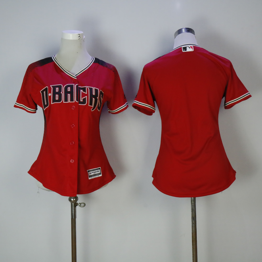 Womens MLB Arizona Diamondbacks Blank Red Jersey