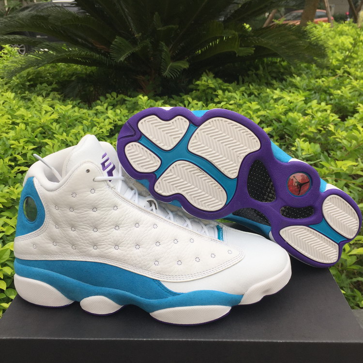 Nike Air Jordan 13 Sneakers White Blue