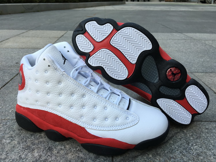 Nike Air Jordan 13 Red White Sneakers 