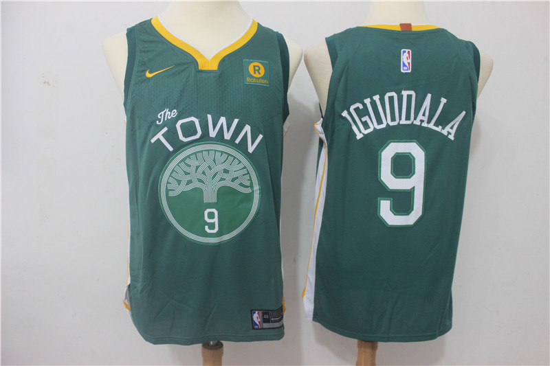 Nike NBA Golden State Warriors #9 Iguodala Green Jersey