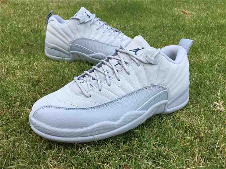 Nike Air Jordan 12 White Grey Low Sneakers
