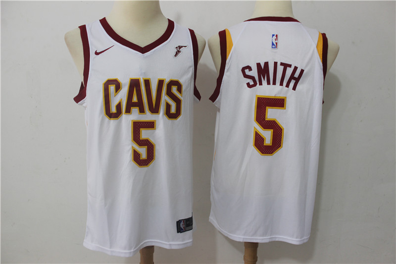 Nike NBA Cleveland Cavaliers #5 Smith White Jersey